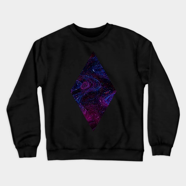 Minimalistic - Diamond Galaxy Crewneck Sweatshirt by Dabejo